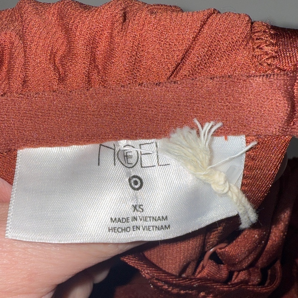 Target Noel Asymetrical Bronze Orange Cut Out One-Piece Swimsuit XS - Picture 8 of 15